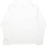 CHAMPION Mens White Pullover Hoodie M Cotton Blend Casual Sweatshirt