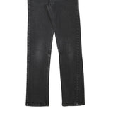 LEVI'S Mens Slim Black Denim Raw Zip W27 L27 Slim Fit Jeans