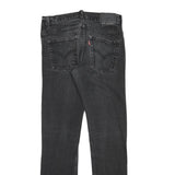 LEVI'S Mens Slim Black Denim Raw Zip W27 L27 Slim Fit Jeans