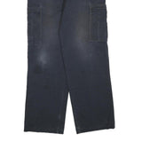 DICKIES Womens Cotton Blend Navy Blue Regular Cargo Trousers W34 L32 Workwear