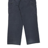 DICKIES Womens Cotton Blend Navy Blue Regular Cargo Trousers W34 L32 Workwear