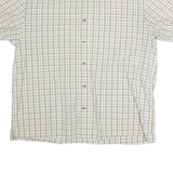LEVI'S Mens Beige & Cream Check Shirt L Lightweight Cotton Summer Casual