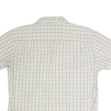 LEVI'S Mens Beige & Cream Check Shirt L Lightweight Cotton Summer Casual