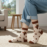 Anyfootwear 3 Pairs Women’s Joyful Holiday Cotton Socks Funny Gift Party