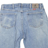 WRANGLER Mens Denim Blue Shorts L W38 Classic Fit Cotton Blend Casual Pocketed