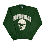 Made In USA Russell Athletic College Sweatshirt - Medium Green Cotton