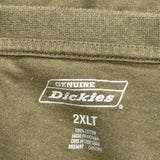 Dickies T-Shirt - 2XL Green Cotton