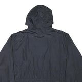 WOOLRICH Womens Black Hooded Zip Jacket L Polyester Blend Plain Lightweight