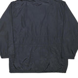 WOOLRICH Womens Black Hooded Zip Jacket L Polyester Blend Plain Lightweight