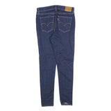 LEVI'S Womens Slim Blue Denim Raw Zip Jeans W29 L28 Classic Fit Stylish