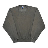 90s Blank Russell Athletic Sweatshirt - XL Gray Cotton Blend