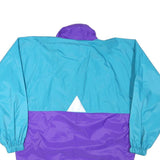 K WAY Mens Blue & Purple Zip Jacket S Polyester Blend Colourblock Windbreaker