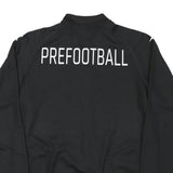 DIADORA Mens Black Track Jacket S Polyester Blend Plain Zip Lightweight