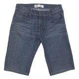 LEVI'S Womens Shorts Blue Denim L W32 505 Straight Fit Casual Style