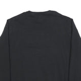 LEVI'S Mens Black Cotton Blend Crew Neck Sweatshirt XL Logo Print Casual