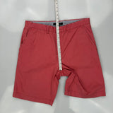 Tommy Hilfiger Chino Shorts - 35W 9L Red Cotton
