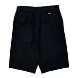 Dickies Shorts - 34W 12L Black Polyester Blend