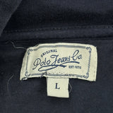 Polo By Ralph Lauren Spellout Hoodie - Large Navy Cotton