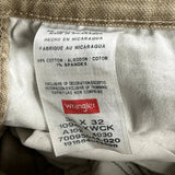Wrangler Carpenter Trousers - 31W 31L Brown Cotton