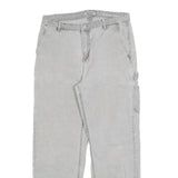 CARHARTT Womens Jeans Grey Relaxed Straight Denim Medium W31 L28 Workwear Casual