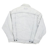 LEVI'S Mens Blue Cotton Blend Denim Jacket S Button Closure Classic Fit Casual