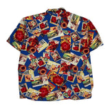 Riggings Floral Hawaiian Shirt - Large Multicoloured Cotton Blend