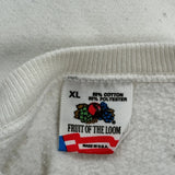 Minnesota Twins, Made In USA Fruit Of The Loom Mlb Sweatshirt - XL White Cotton Blend