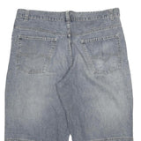 Mens Grey Denim Casual Cotton Blend Shorts 2XL W36 Comfortable Fit