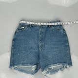 Lee Denim Shorts - 30W UK 12 Blue Denim
