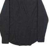 TOMMY HILFIGER Mens Black Button Down Shirt S Cotton Blend Casual Classic