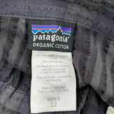 Patagonia Checked Shorts - 32W 8L Gray Cotton Blend