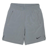 NIKE Mens Grey Sports Shorts S W28 Polyester Blend Casual Fit Lightweight