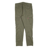 LEVI'S Mens Slim Olive Green Cargo Trousers W31 L30 Casual Zip Pocket