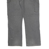 DICKIES Mens Grey Regular Fit Straight Denim Cotton Blend Medium Wash W42 L31
