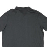 POLO RALPH LAUREN Mens Charcoal Plain Short Sleeve XL Cotton Blend Polo Shirt