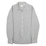 LEVI'S Mens Grey Shirt S Cotton Long Sleeve Button Front Casual