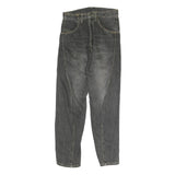 Mens Slim Black Denim Slim Jeans Cotton Zip W28 L29 Contemporary Style
