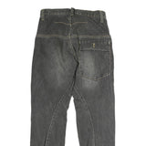 Mens Slim Black Denim Slim Jeans Cotton Zip W28 L29 Contemporary Style