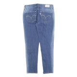 LEVI'S 524 Womens Slim Blue Denim Medium Wash Jeans W27 L25 Zip Closure