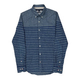 Tommy Hilfiger Striped Shirt - Small Blue Cotton