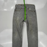 Levis 501 Jeans - 28W 30L Grey Cotton