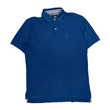 Tommy Hilfiger Polo Shirt - Large Blue Cotton