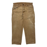 Dickies Carpenter Trousers - 34W 30L Brown Cotton