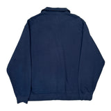 Nike Collared 1/4 Zip - XL Navy Cotton