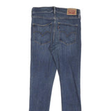 LEVI'S Womens Blue Regular Skinny Denim Raw W26 L27 Classic Zip Jeans