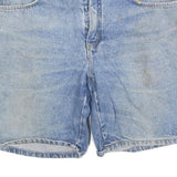 Mens Light Blue Cotton Blend Denim Casual Shorts M W30 Practical Pockets