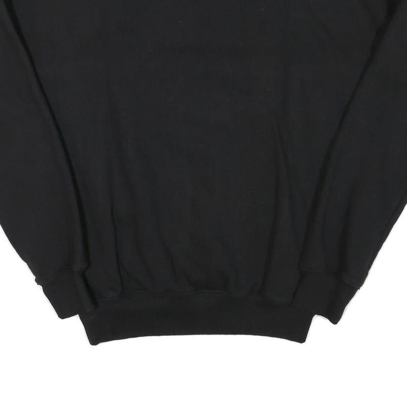 ELLESSE Mens Black & Navy Sweatshirt Crew Neck XS Logo Pocket Sport Casual