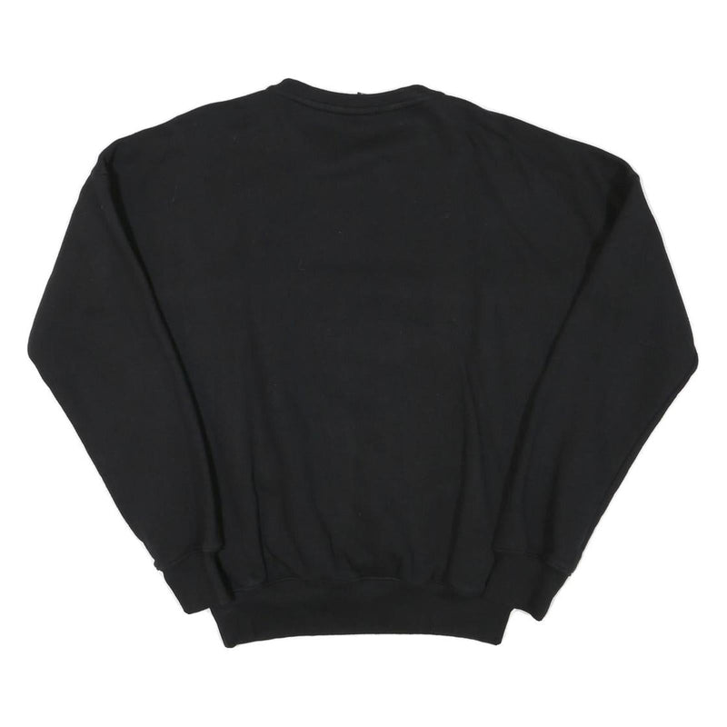 ELLESSE Mens Black & Navy Sweatshirt Crew Neck XS Logo Pocket Sport Casual