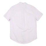 TOMMY HILFIGER Mens White & Pink Checked Shirt M Short Sleeve Button Down Cotton