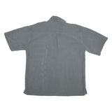 BARACUTA Mens Grey Short Sleeve Shirt L Button Down Collar Casual Comfortable